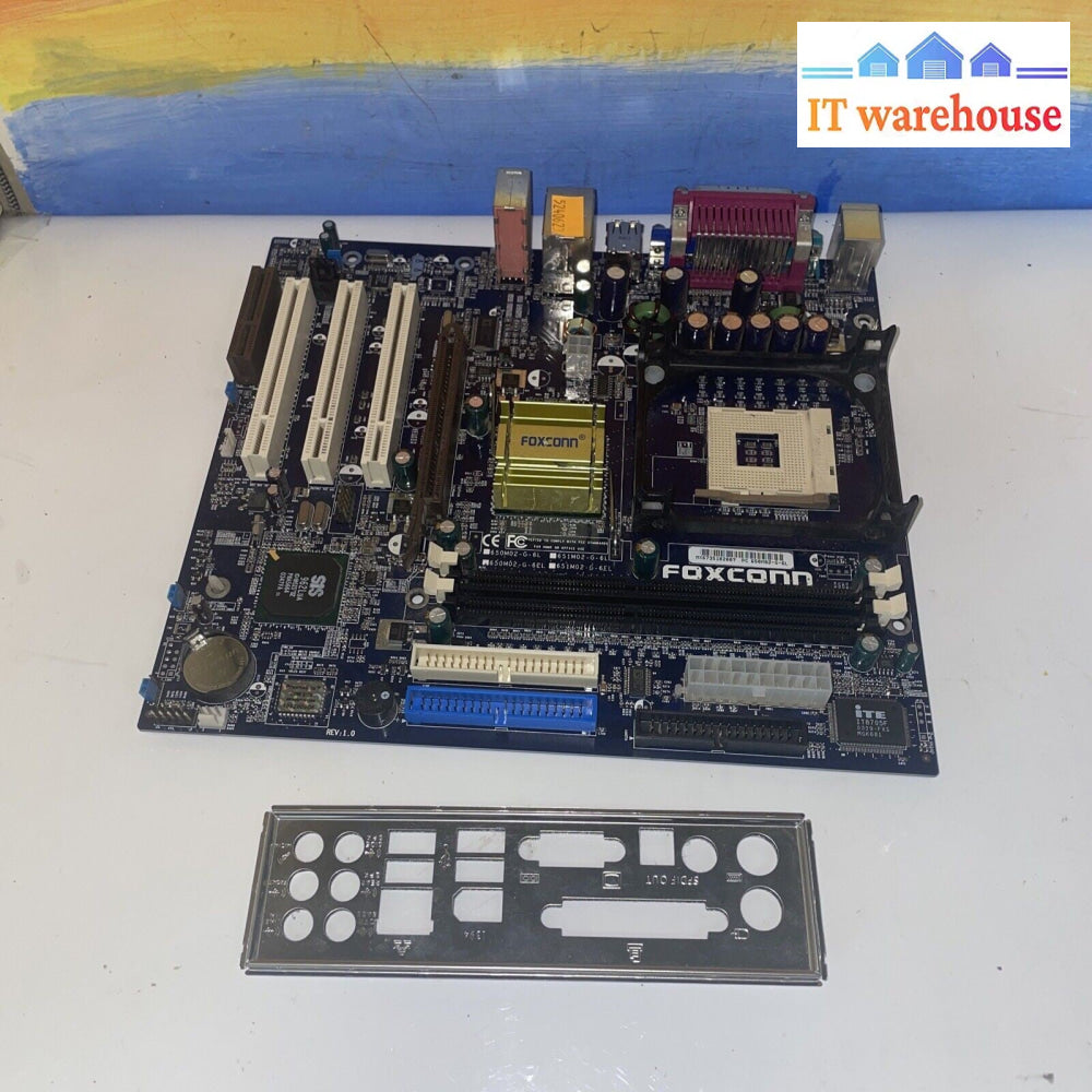 Foxconn 650M02-G-6L Socket 478 motherboard with audio, video, LAN. 1AGP, 3PCI
