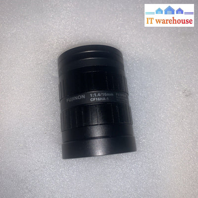 Fujinon CF16HA-1 16mm f/1.4 C-Mount Industrial Lens FUJIFILM Tested Working