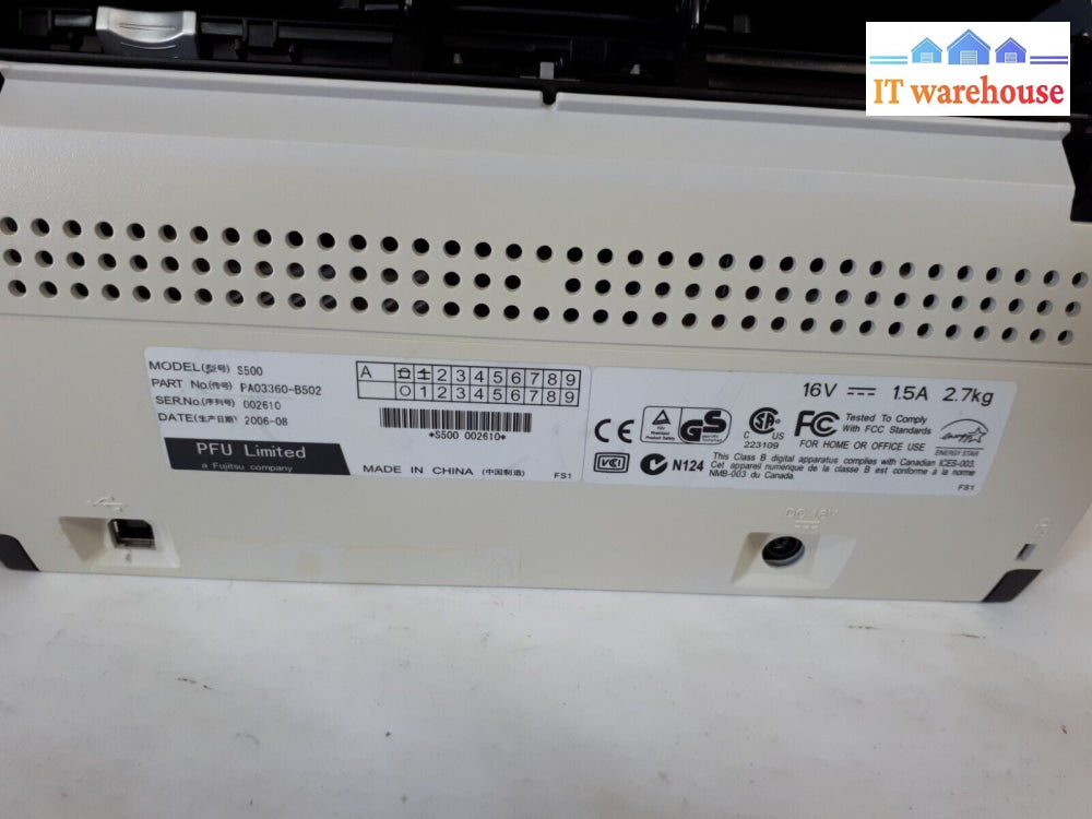 FUJITSU SCANSNAP S500 #B  $