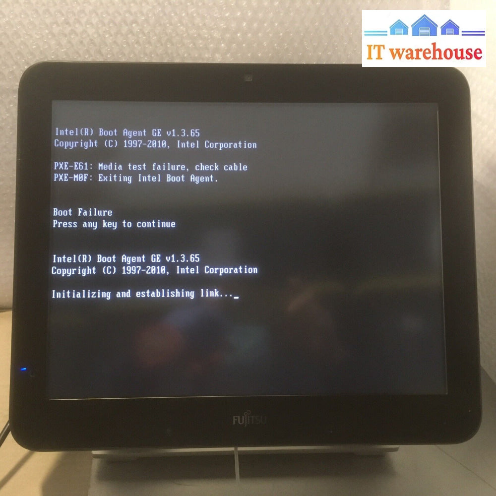 Fujitsu Teampos 7000 Touch Pos Core I3-2120 Ddr3 4G 2X250G Hdd W/ Ac No Os