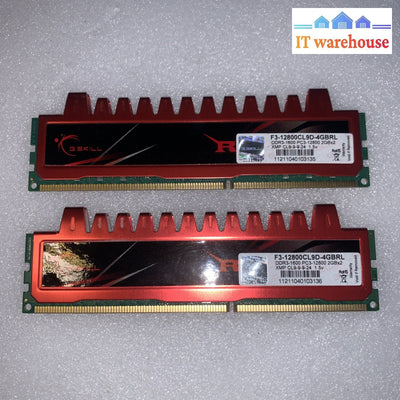 G.SKILL Ripjaws 4GB (2×2GB) DDR3 1600MHz PC3-12800 CL9 Memory F3-12800CL9D-4GBRL