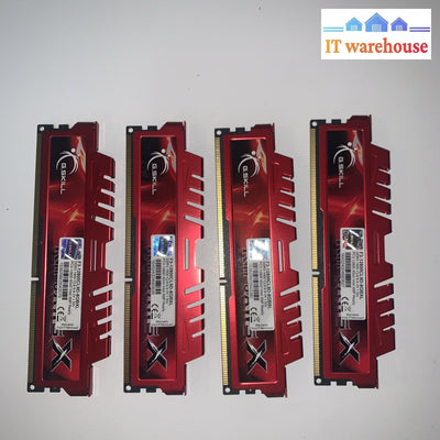 G.SKILL Ripjaws X 32GB (4x8GB) DDR3 1600MHz PC3-12800 Desktop Memory Red