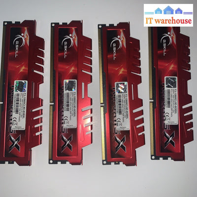 G.SKILL Ripjaws X 32GB (4x8GB) DDR3 1600MHz PC3-12800 Desktop Memory Red