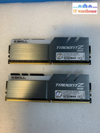 G.SKILL Trident Z RGB 16GB (2x8GB) DDR4-3200 CL16 F4-3200C16D-16GTZR desktop Ram