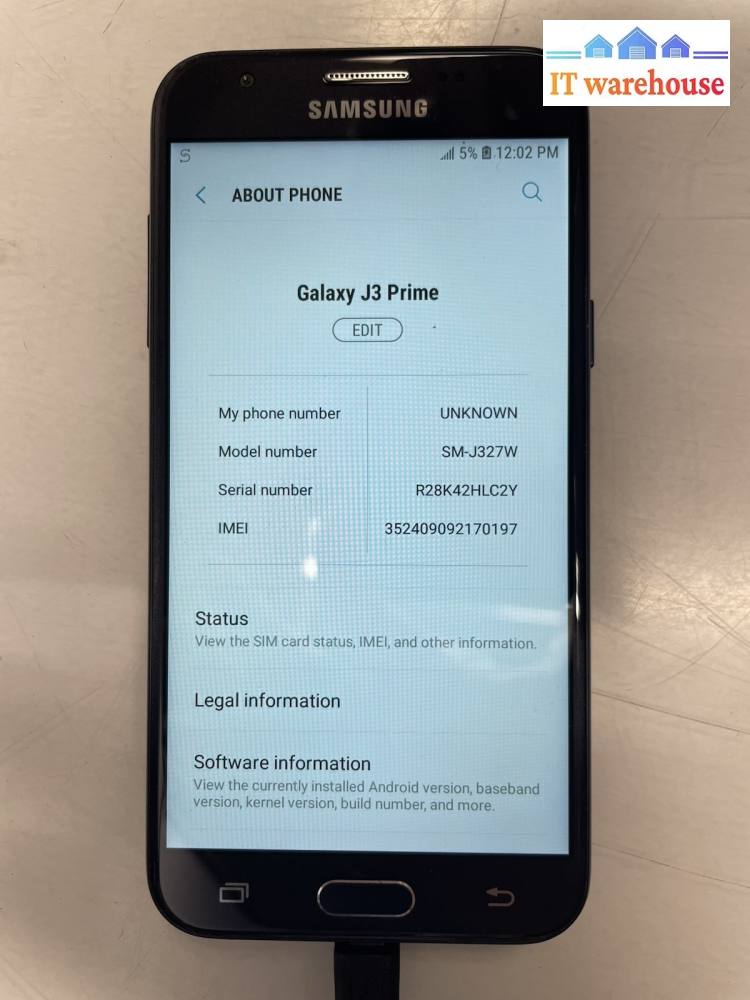Galaxy J3 Prime   16GB  unlocked Smartphone  TESTED  +