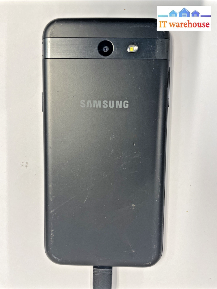 Galaxy J3 Prime   16GB with cracked screen unlocked Smartphone  TESTED  +