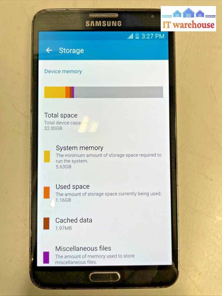 Galaxy  note3 32G  with little crack  Unlocked SmartPhone Tested  +