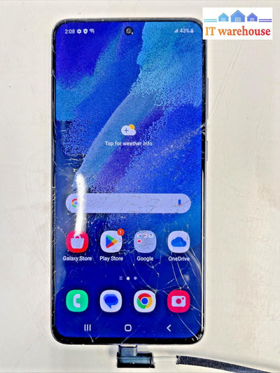 Galaxy S21 FE 5G SM-G990W Unlocked 128GB Unlocked  cracked screen Tested +