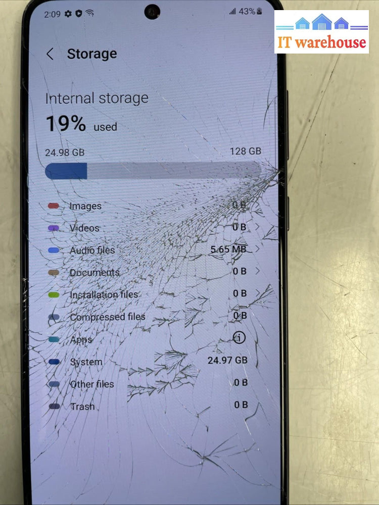 Galaxy S21 FE 5G SM-G990W Unlocked 128GB Unlocked  cracked screen Tested +