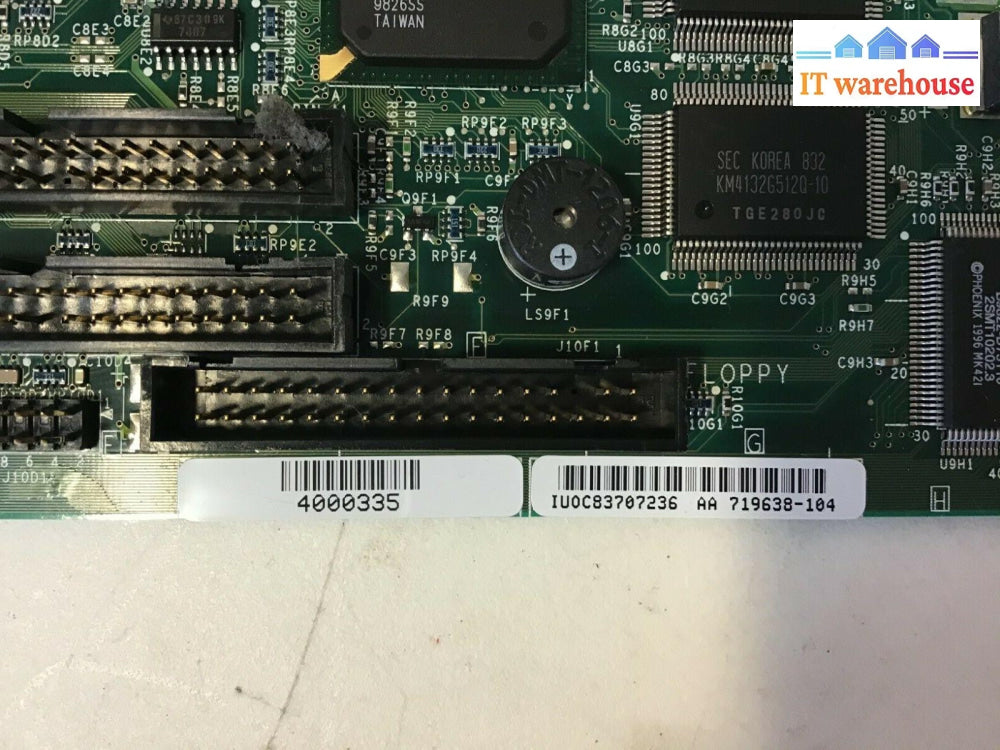 Gateway  Motherboard AA 719638-104 4000335 W/ Intel Celeron 333MHz SL2WN CPU