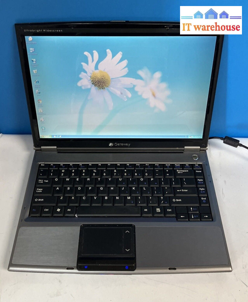Gateway W340UI 14" Laptop Intel T2060 CPU / 1GB RAM / 100GB HDD / XP (Bad Batt)~