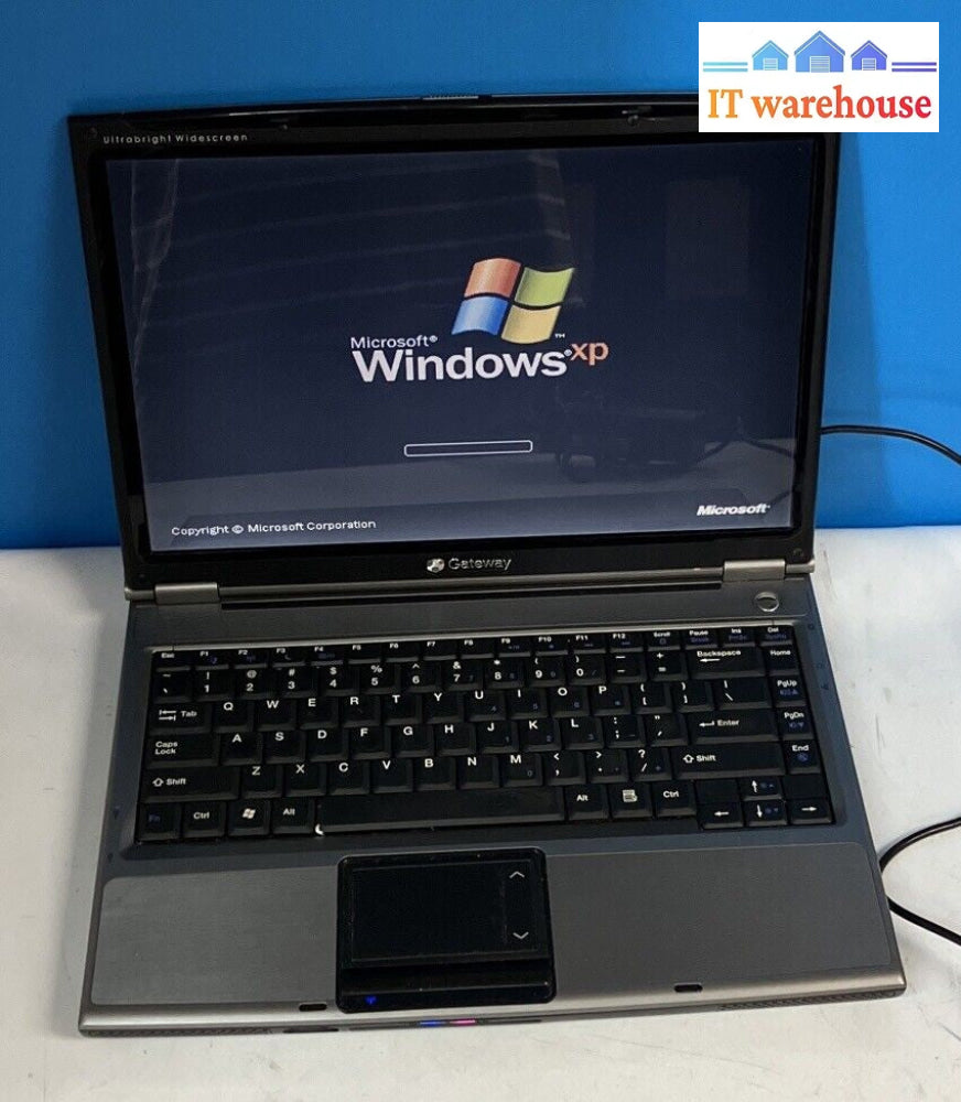 Gateway W340UI 14" Laptop Intel T2060 CPU / 1GB RAM / 100GB HDD / XP (Bad Batt)~