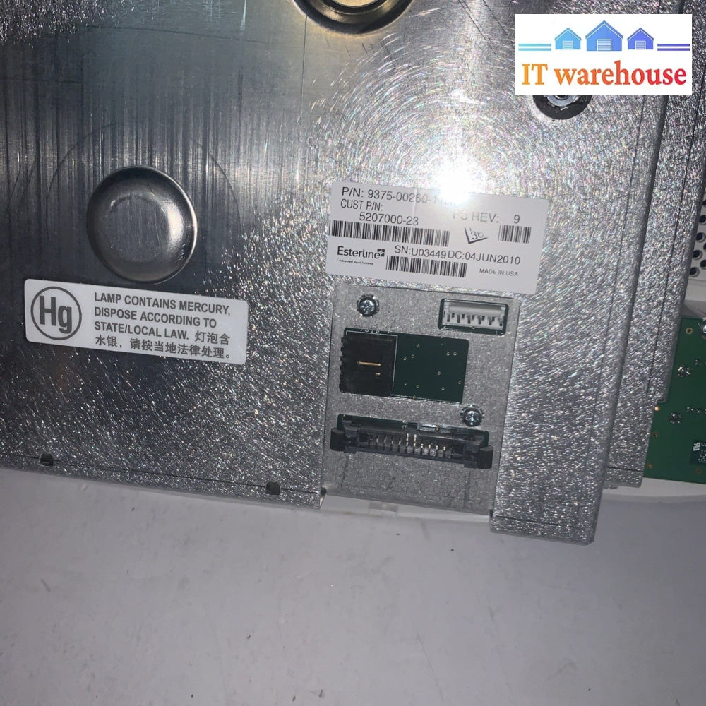 GE Logiq E9 Op Panel Upper  9375-00260-118/A