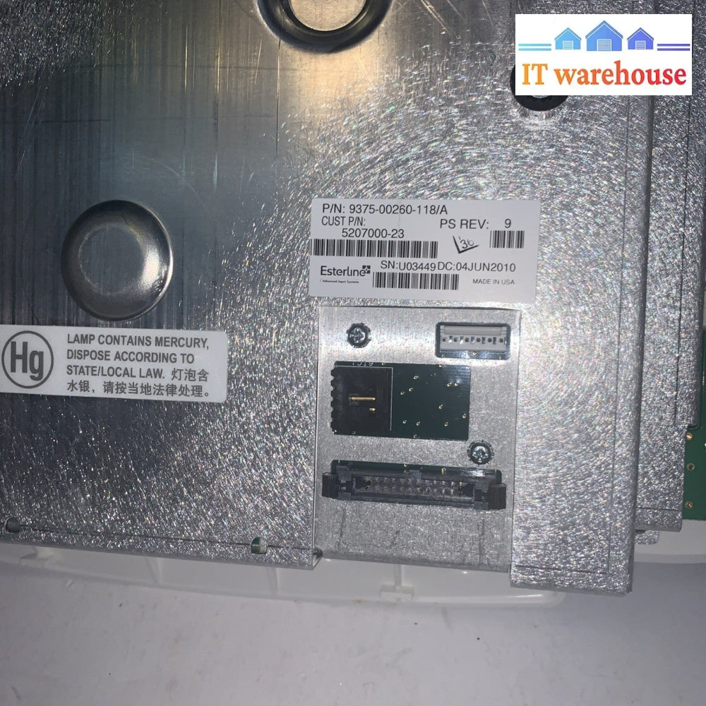 GE Logiq E9 Op Panel Upper  9375-00260-118/A