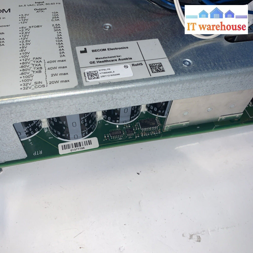 GE VOLUSON E6/E8 POWER SUPPLY RTP6C.P8 REF: KTI300426_6