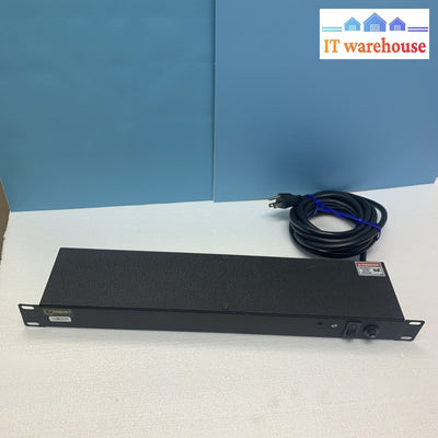 Geist BRT060-10 19" Rackmount 12A 125 VAC 50/60HZ Power Strip 6-Outlets