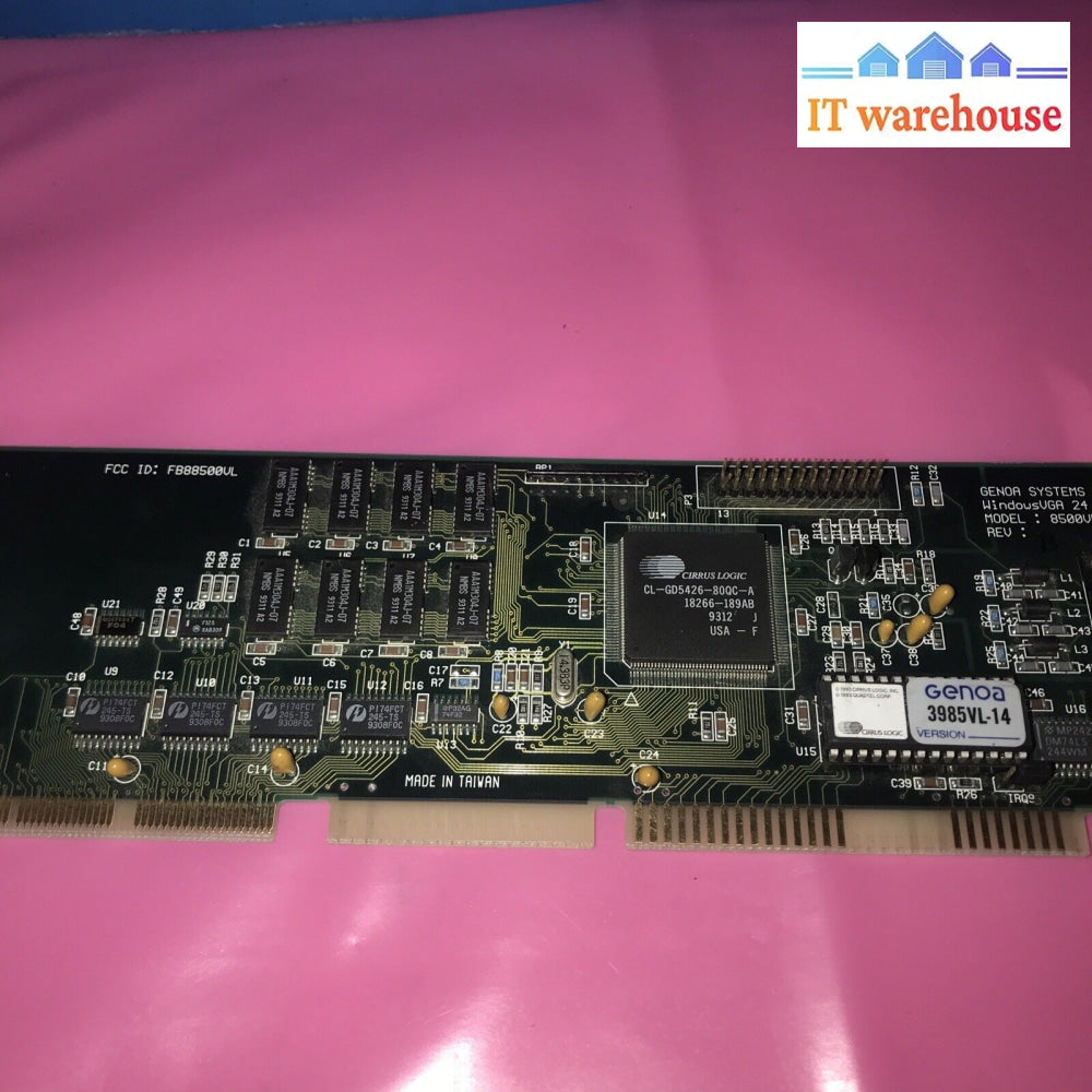 Genoa Systems 8500Vl Cirrus Logic Cl-Gd5426 1Mb Vga Vlb 486 Graphics Card