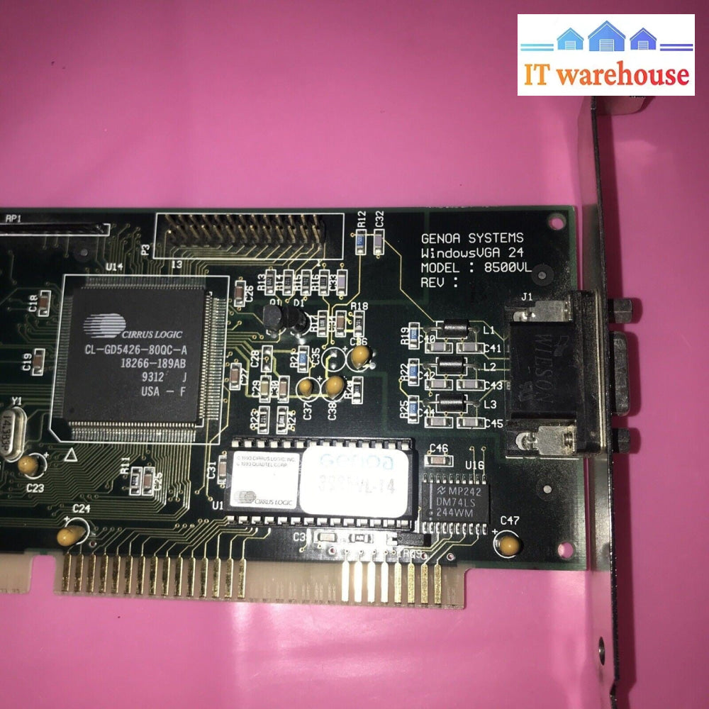 Genoa Systems 8500VL Cirrus Logic CL-GD5426 1MB VGA VLB 486 Graphics Card