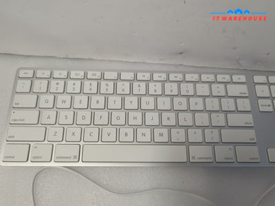 Genuine Apple Wired Aluminum USB Keyboard A1243 with Numeric Keypad  Tested -