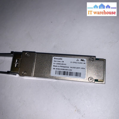 Genuine Brocade 57-1000129-01 QSFP 40GBASE-SR4 850nm 150m OM4 MMF MPO/MTP