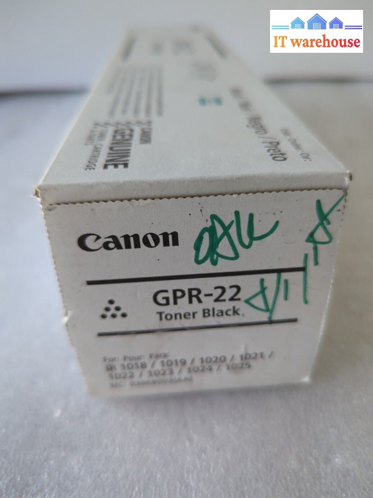 Genuine Canon GPR-22 Toner Cartridge Black 0386B003 For iR 1018 1019 1020 New