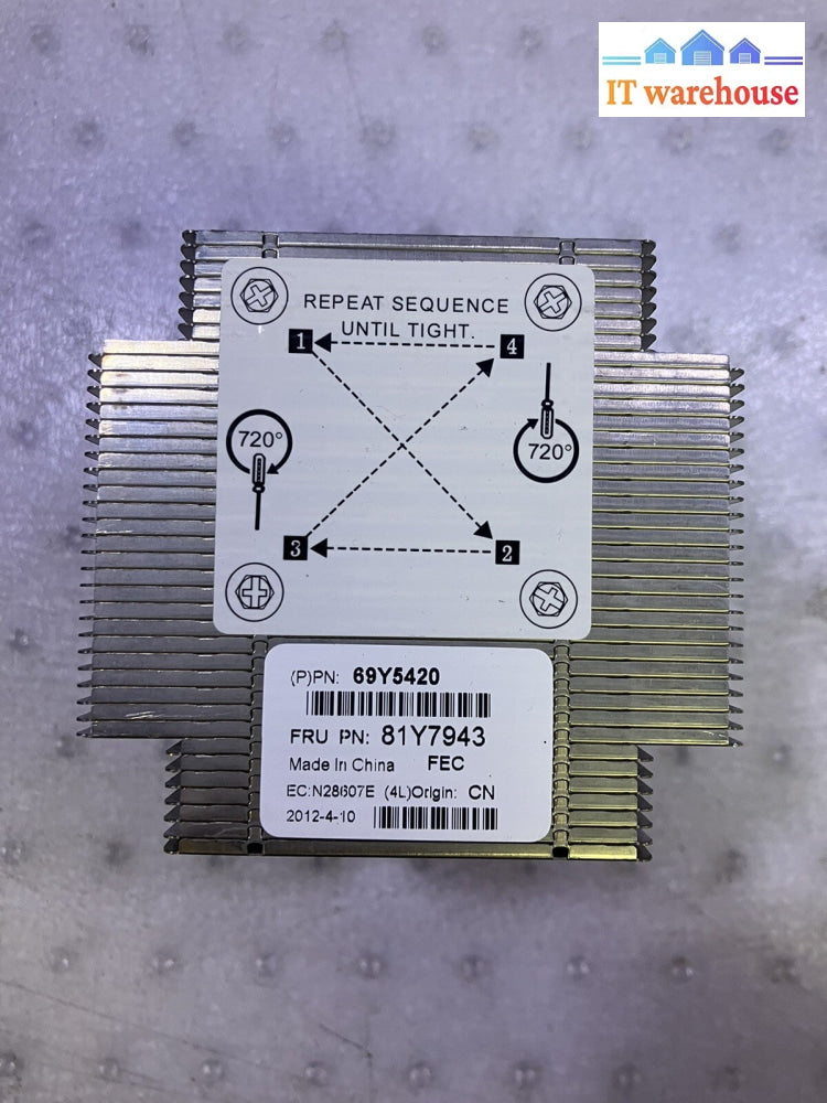 ~ Genuine IBM CPU Cooling Heatsink For IBM System X3100 M4 69Y5420 81Y7943