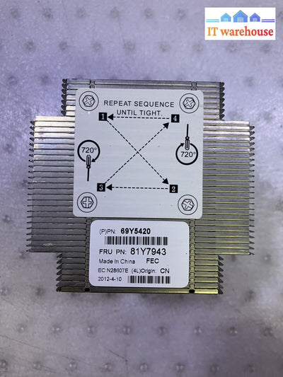 ~ Genuine IBM CPU Cooling Heatsink For IBM System X3100 M4 69Y5420 81Y7943