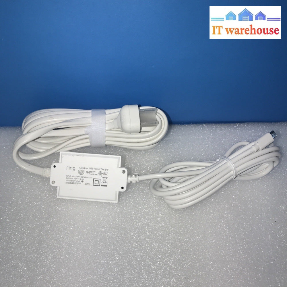 Genuine Ring Indoor/Outdoor Power Supply Adapter Micro USB for Camera 15PFL-05