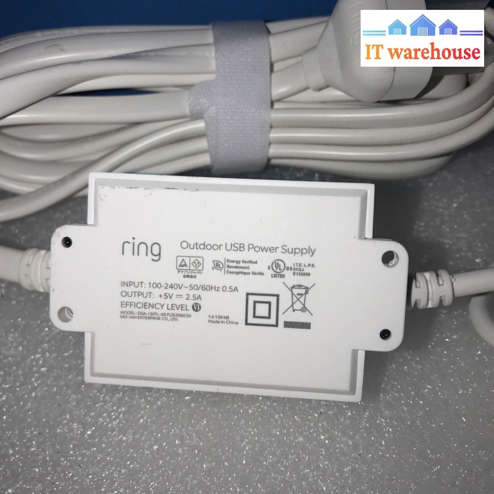 Genuine Ring Indoor/Outdoor Power Supply Adapter Micro Usb For Camera 15Pfl-05