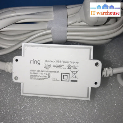 Genuine Ring Indoor/Outdoor Power Supply Adapter Micro USB for Camera 15PFL-05