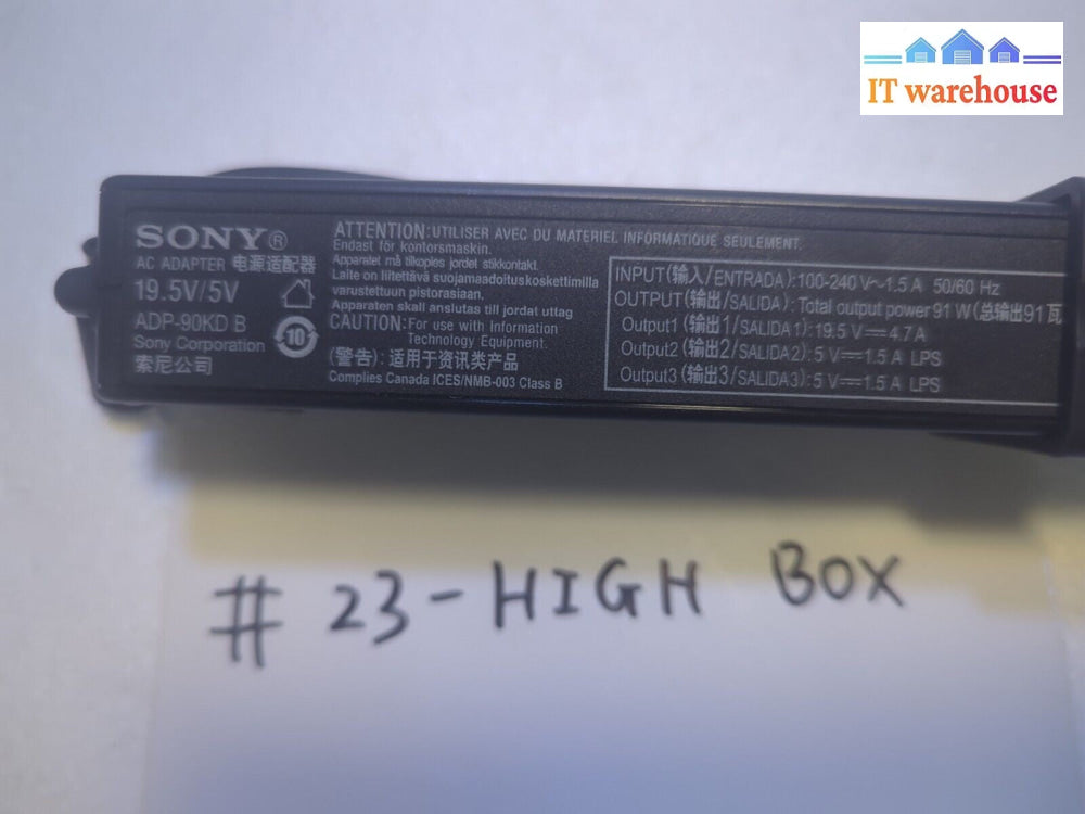 - Genuine Sony  VGP-AC19V51 19.5V 4.7A 90W ADP-90KD B AC Power Supply Adapter