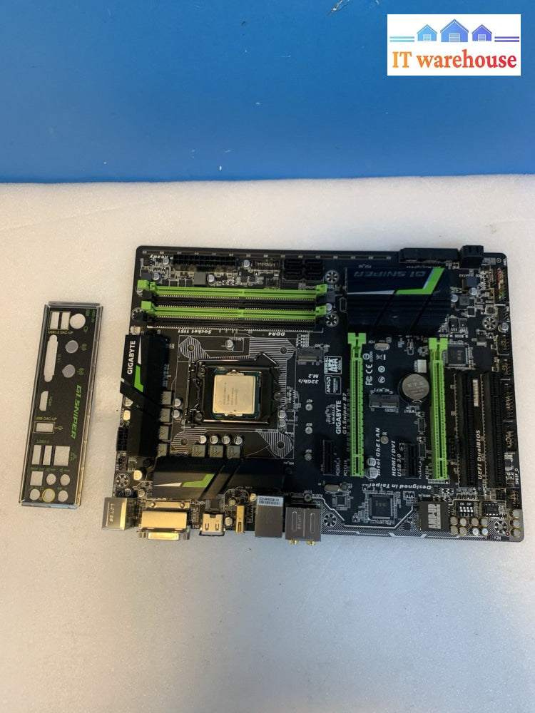 Gigabyte G1.Sniper B7 LGA1151 Motherboard + Intel Core i5-6600K CPU + I/O Shield