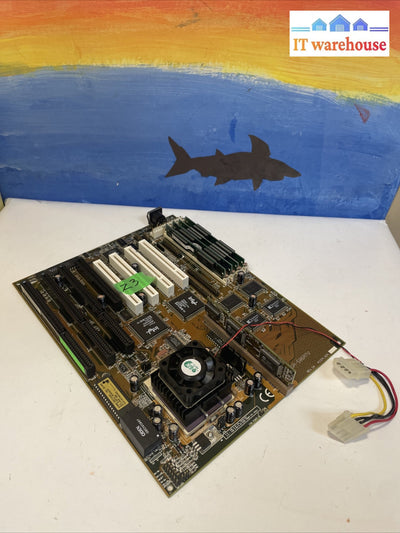 Gigabyte GA-586ATV Socket 7 Motherborad w / CPU +Ram