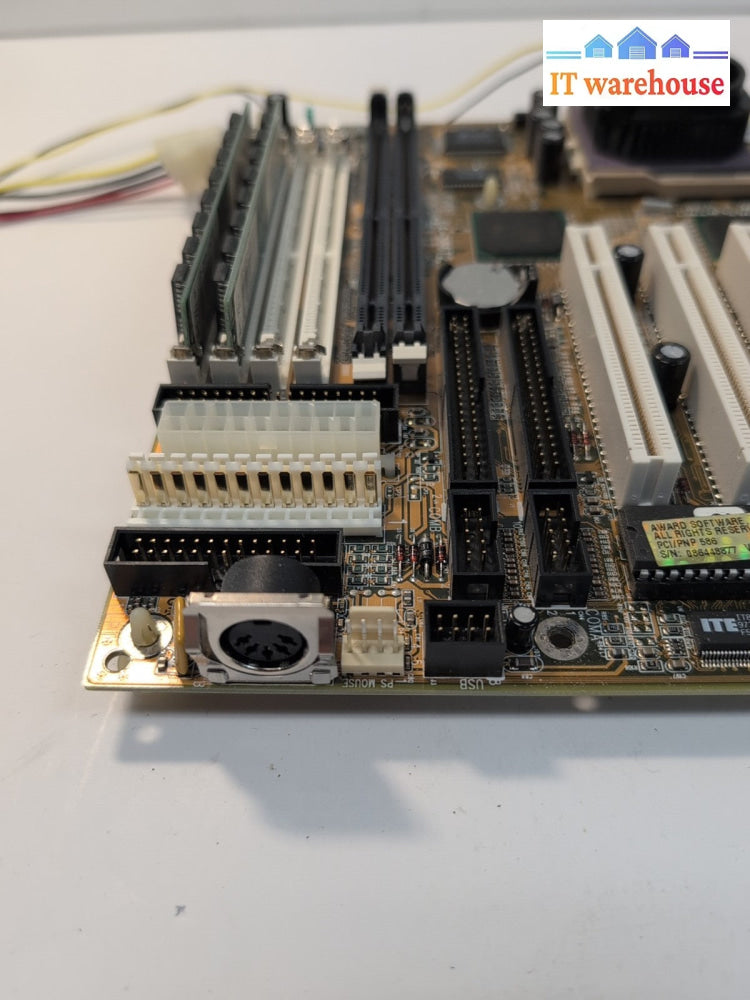  GIGABYTE GA-586T2 SOCKET  7 Mainboard  PCI /ISA Baby-AT With CPU & RAM -