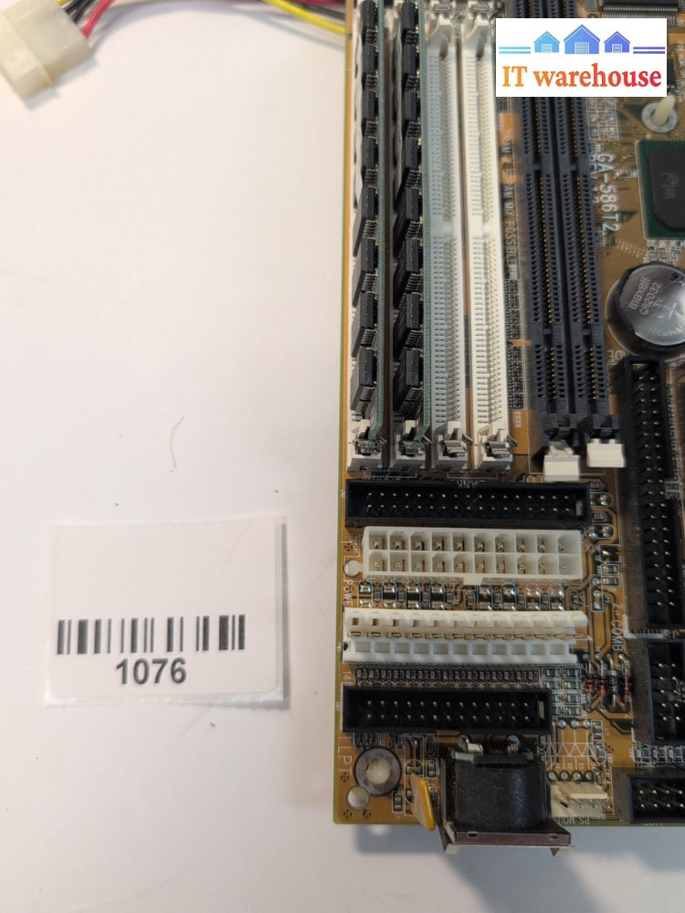  GIGABYTE GA-586T2 SOCKET  7 Mainboard  PCI /ISA Baby-AT With CPU & RAM -