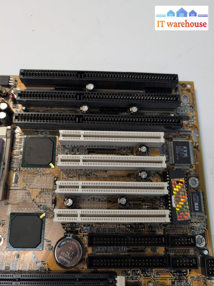 GIGABYTE GA-586T2 SOCKET  7 Mainboard  PCI /ISA Baby-AT With CPU & RAM -