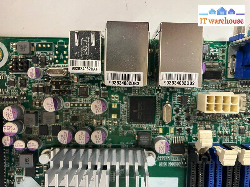 ~ GIGABYTE GA-6UASV Rev: 1.3 LGA 1155 Motherboard W/ Intel Xeon E3-1220 & Shield
