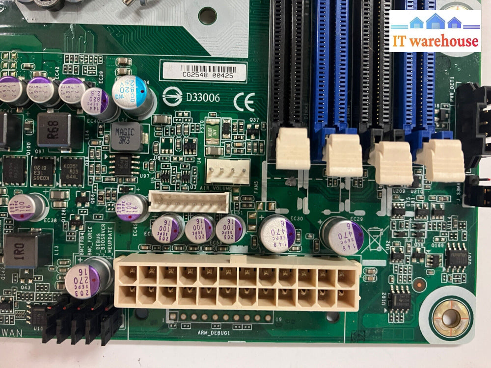 ~ GIGABYTE GA-6UASV Rev: 1.3 LGA 1155 Motherboard W/ Intel Xeon E3-1220 & Shield