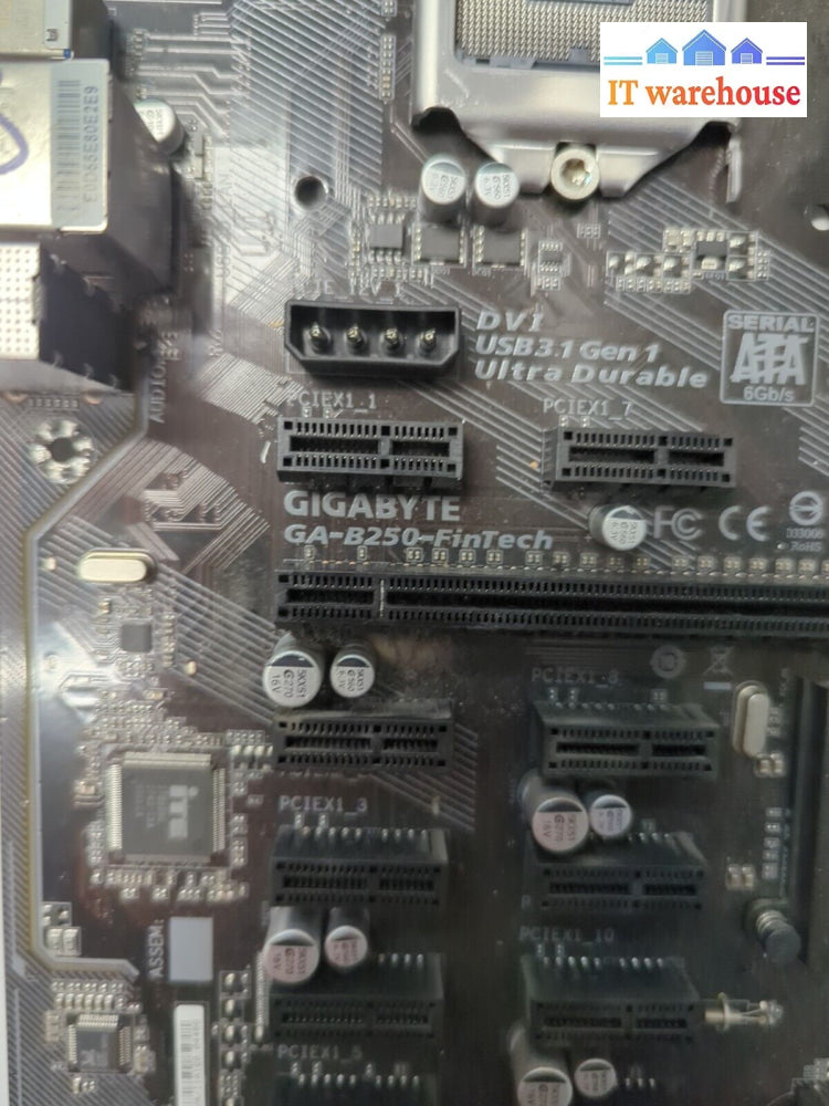 GIGABYTE GA-B250-FINTECH LGA 1151 Intel Motherboard Tested