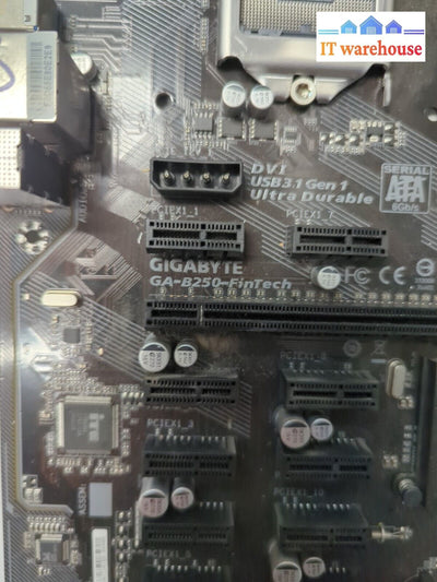 GIGABYTE GA-B250-FINTECH LGA 1151 Intel Motherboard Tested