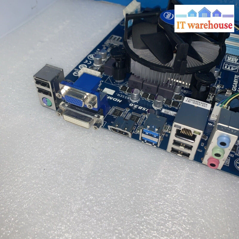 GIGABYTE GA-B85M-D3H Motherboard + i5-3470 CPU(no IO Plate)