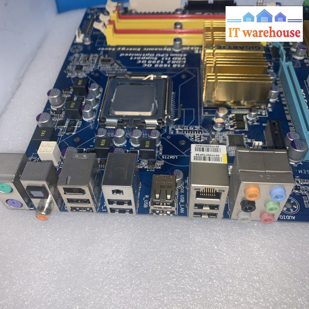 Gigabyte GA-EP43-DS3R LGA775 ATX Motherboard DDR2 SATA II  + E8400 CPU