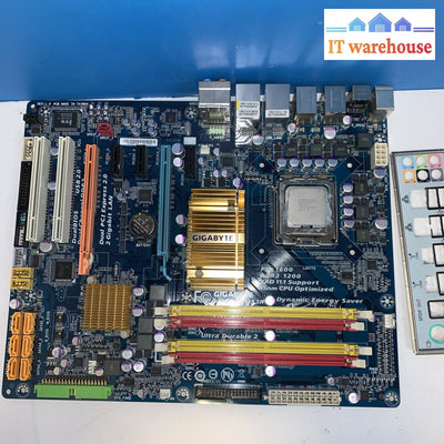 GIGABYTE GA-EP45-DS3R LGA 775 ATX Intel Motherboard with E8400 CPU