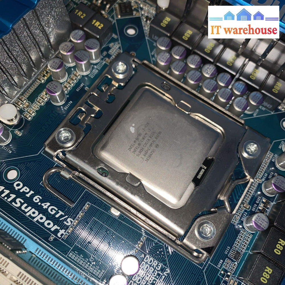 GIGABYTE GA-EX58-DS4 LGA 1366 DDR3 ATX Motherboard W/ Intel i7-920 CPU + 12GB ram