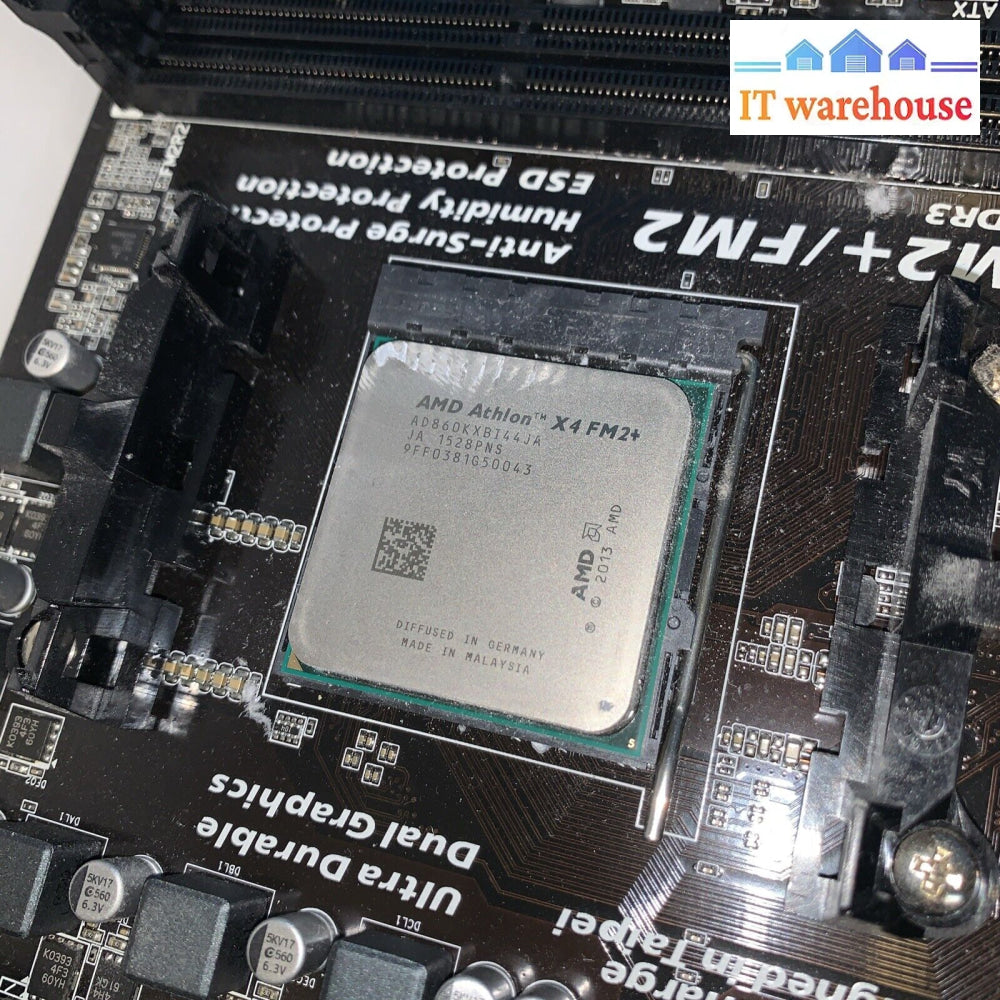 GIGABYTE GA-F2A68HM-H Micro ATX Motherboard With I/O Shield 2x4GB Ram& CPU