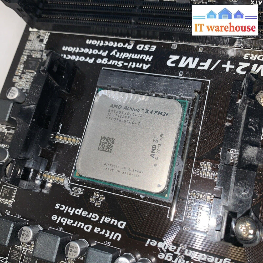 GIGABYTE GA-F2A68HM-H Micro ATX Motherboard With I/O Shield, 2x4GB Ram& CPU
