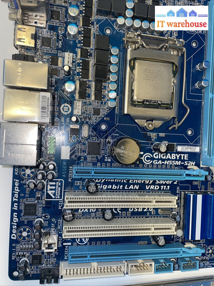 Gigabyte GA-H55M-S2H Motherboard Socket LGA 1156 Intel H55 DDR3 DIMM MicroATX