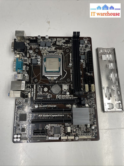 GIGABYTE GA-H81M-S2PV INTEL LGA 1150 DDR3 HDMI mATX MOTHERBOARD With CPU