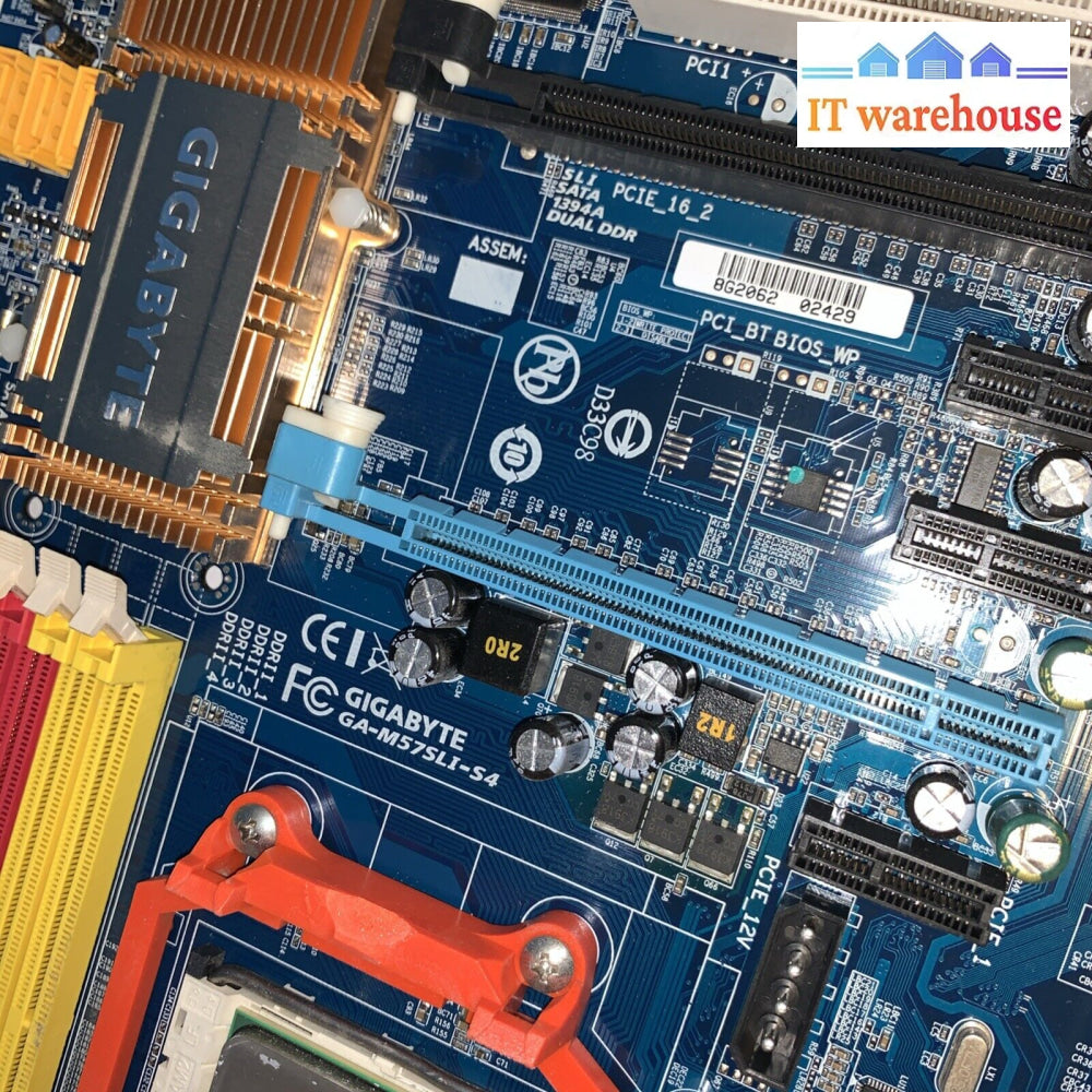 Gigabyte GA-M57SLI-S4 Socket AM2 AMD Athlon Motherboard w/ CPU 6000 + 