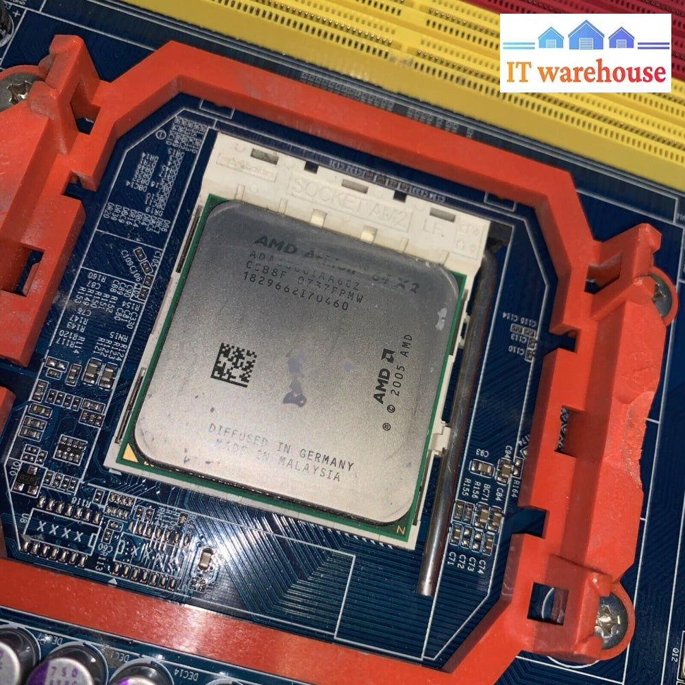 Gigabyte GA-M57SLI-S4 Socket AM2 AMD Athlon Motherboard w/ CPU 6000 + 